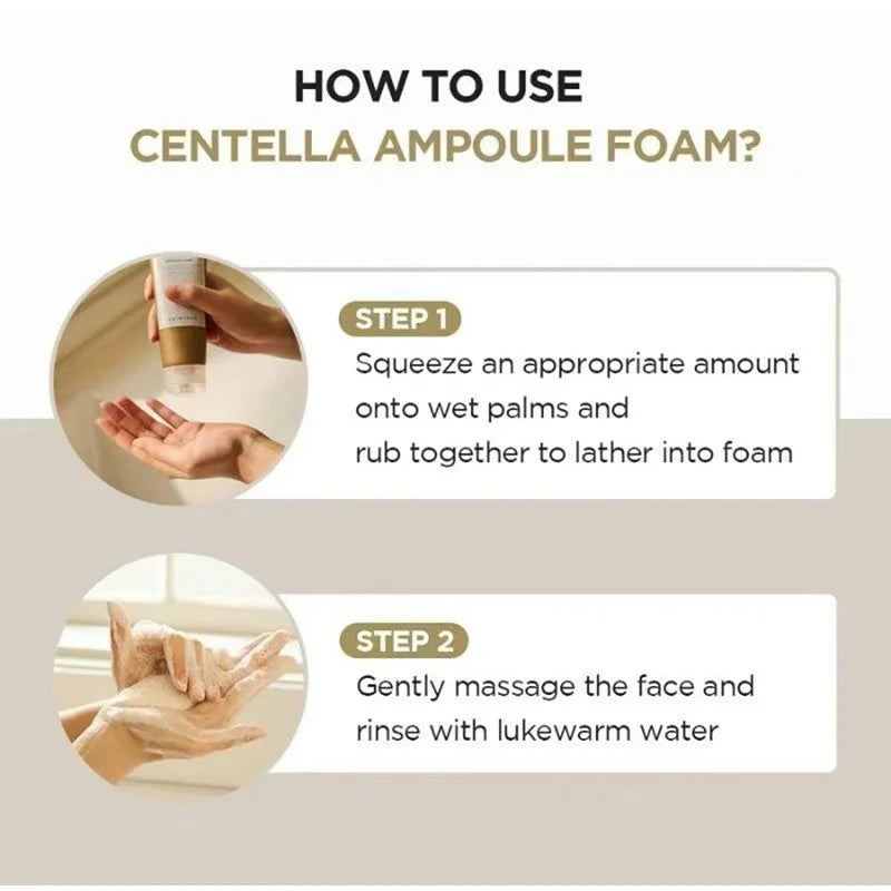 Centella Face Refreshing Foaming Cleanser – Mousse Nettoyante Douce et Apaisante