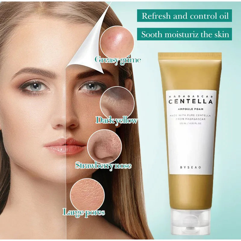 Centella Face Refreshing Foaming Cleanser – Mousse Nettoyante Douce et Apaisante