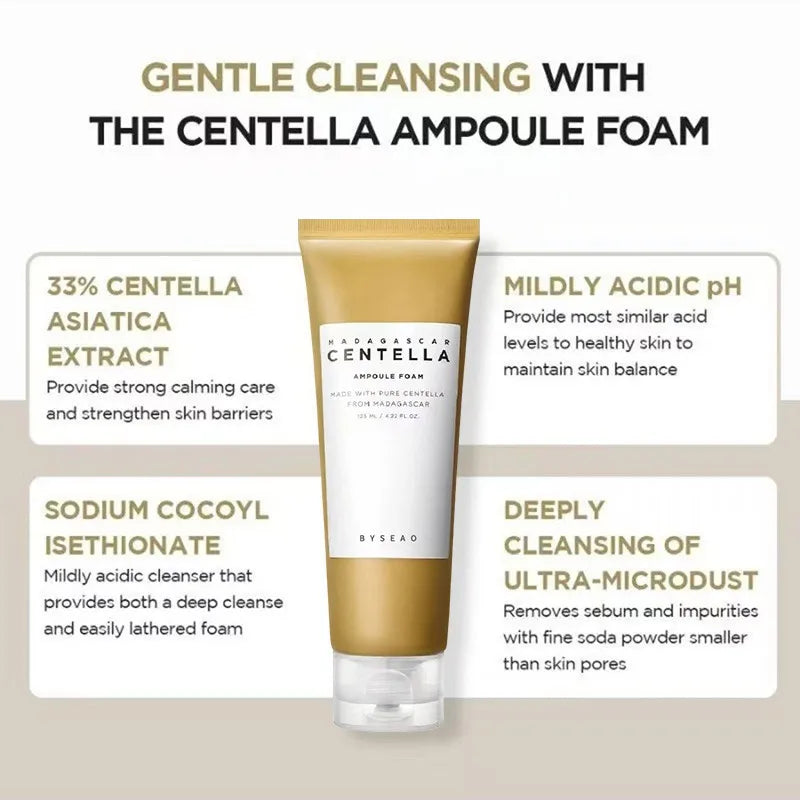 Centella Face Refreshing Foaming Cleanser – Mousse Nettoyante Douce et Apaisante